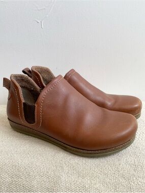 STEGMANN Lieben Leather Chelsea Boots Brown Wool Lined Womens 7.5